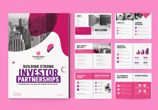 Investor Partnarship Brochure Layout