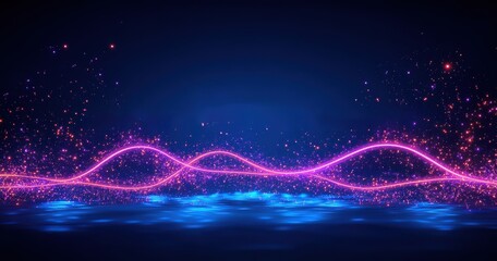 A blue and purple background with a purple line in the middle