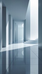 Fototapeta premium empty white room