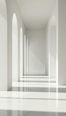 corridor with columns