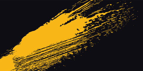 Halftone yellow dots pattern and black gradient grunge texture background. Dotted line comic sport