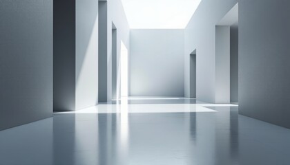 empty room with windows