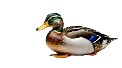 Obraz premium Duck isolated on white background