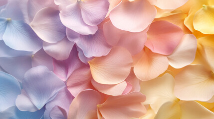 パステル調の花びらテクスチャ背景 Pastel Petal Texture Background｜Generative AI