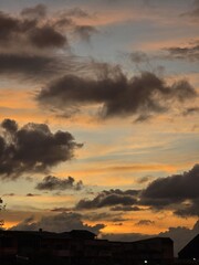 sunset in the mountains