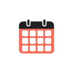 Naklejka premium Calendar icon design on white background
