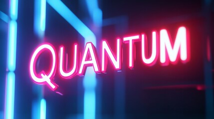 Glowing Quantum Letters in High-Tech Lab Setting