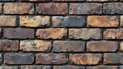 Obraz premium Close-up of a multicolored brick wall texture.