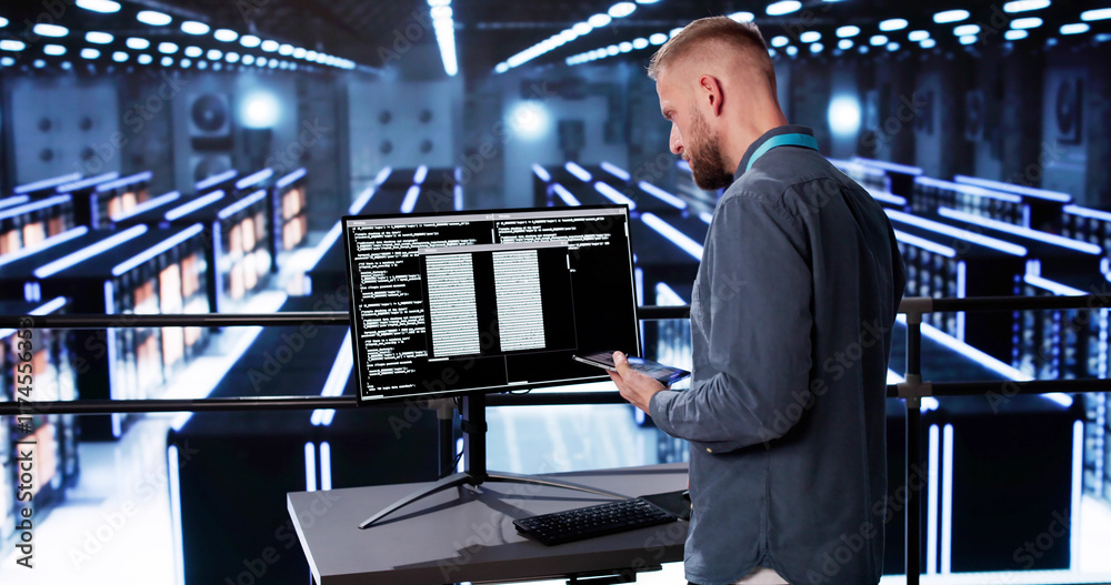 Aufkleber Cloud Computer Center Programmer
