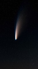 Obraz premium View of a Comet Passing Through the Night Sky