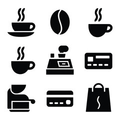 Flat vector illustration. flat icon, outline icons, vector icons, web icons.