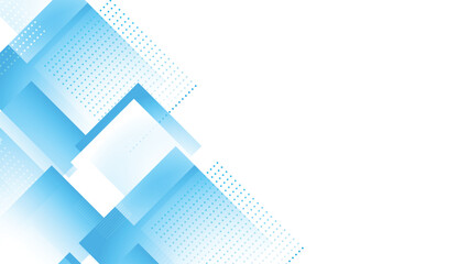 White Blue background with abstract graphic elements for presentation background design. Blue Geometric Background Abstract