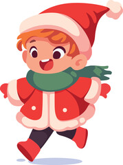 Boy with Santa costume 