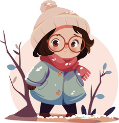 Fototapeta premium Winter Girl