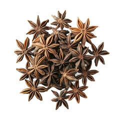 Fototapeta premium Star anise isolated on a transparent background