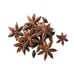 Star anise isolated on a transparent background