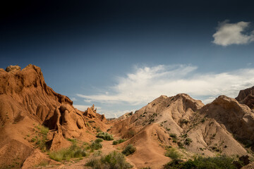 Fototapeta premium Canyon, Fairy tale canyon Kyrgyzstan