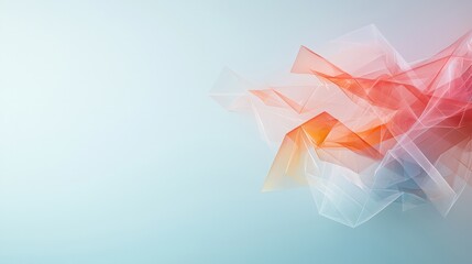 Abstract Flow with Soft Colors and Transparent Layers