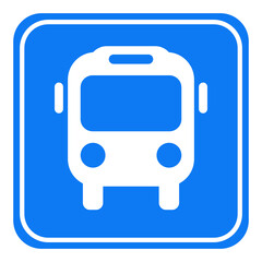 Bus stop sign. Vector Illustration