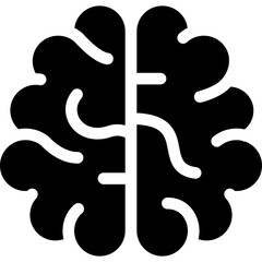 men brain fill icon