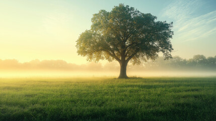 Obraz premium sunrise in the field