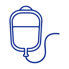 IV Drip Icon. Medical Line Icon. Vector illustration