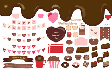 バレンタイン素材セット
