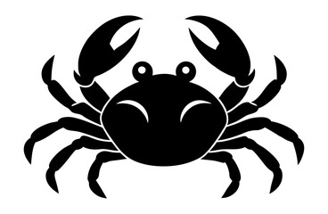 Cute crab silhouette