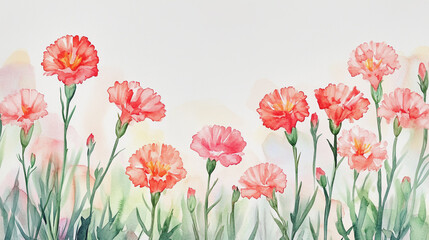 Fototapeta premium Elegant wedding invitation card background vector. Minimal hand painted watercolor botanical flowers texture template background. Design for wedding, vip cover, poster, rsvp moderncard.Valentine's Day