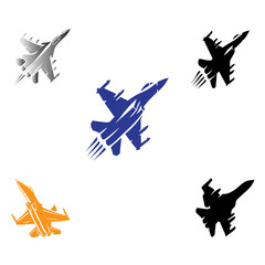 This is the attacking mood of vector Silhouettes airforce design