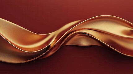 Elegant textured gold fabric studio image