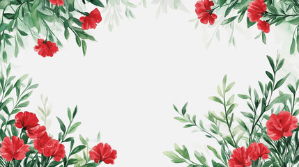 Elegant wedding invitation card background vector. Minimal hand painted watercolor botanical flowers texture template background. Design for wedding, vip cover, poster, rsvp moderncard.Valentine's Day