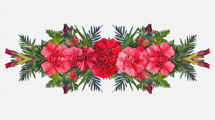 Elegant wedding invitation card background vector. Minimal hand painted watercolor botanical flowers texture template background. Design for wedding, vip cover, poster, rsvp moderncard.Valentine's Day