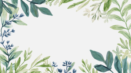 Elegant wedding invitation card background vector. Minimal hand painted watercolor botanical flowers texture template background. Design for wedding, vip cover, poster, rsvp moderncard.Valentine's Day