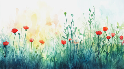 Elegant wedding invitation card background vector. Minimal hand painted watercolor botanical flowers texture template background. Design for wedding, vip cover, poster, rsvp moderncard.Valentine's Day