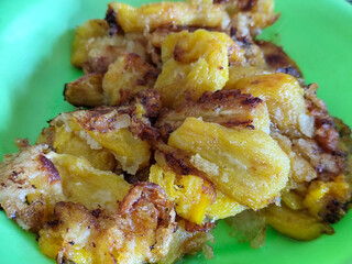 Godoh Nangka. Fried Jackfruit Flour or fried jackfruit. Traditional Indonesian culinary food....