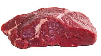 Fototapeta premium Close-up of Raw Beef Steak: A Culinary Delight