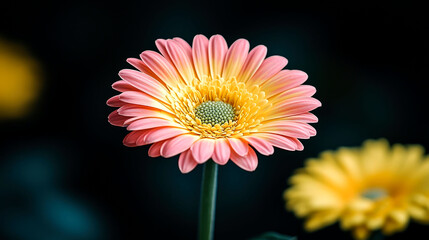 Stunning Pink and Yellow Gerbera