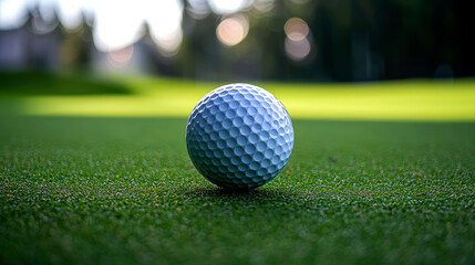 Obraz premium Golf Ball on Green Grass