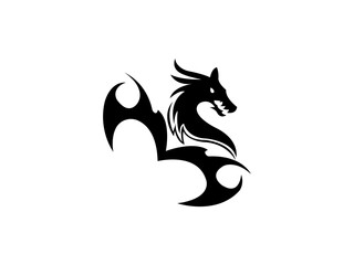 Obraz premium Dragon Head Logo Royalty Design Vector