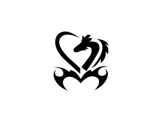 Dragon Head Logo Royalty Design Vector