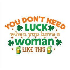 Fototapeta premium Retro St.Patrick’s Day