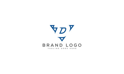 letter D logo design vector template design for brand.