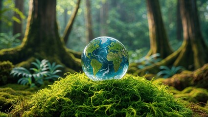 A Delicate Transparent Glass Globe, Partially Illuminated, Resting on a Soft Surface, Reflecting Subtle Light and Casting Elegant Shadows, Symbolizing Global Connection and Fragility