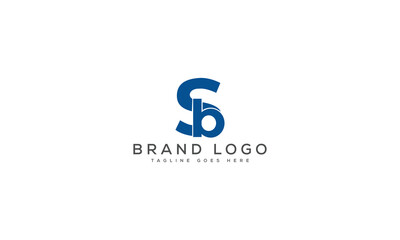 letter SB logo design vector template design for brand.