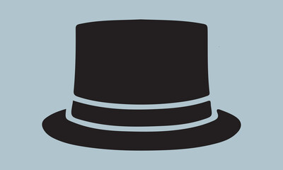detective hat silhouette vector illustration  Silhouette Silhouette, Files for Cutting Cricut and Silhouette, Isolated on white background, Calligraphy t shirt svg 