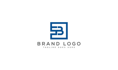Fototapeta premium letter SB logo design vector template design for brand.
