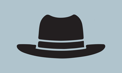 detective hat silhouette vector illustration  Silhouette Silhouette, Files for Cutting Cricut and Silhouette, Isolated on white background, Calligraphy t shirt svg 