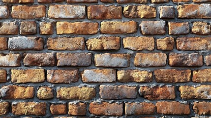 Naklejka premium Old weathered brick wall texture background.
