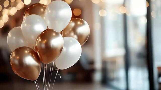 Colorful balloons with a festive background for celebrations and joyful moments.